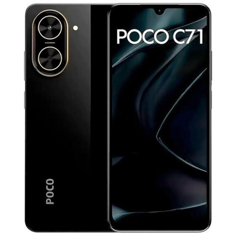 Smartphone Xiaomi Poco C71 4G 128GB 4GB RAM Dual Sim Mirror Black